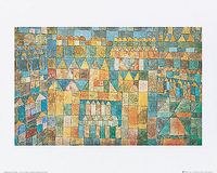 50cm x 40cm Tempelviertel von Pert, 1928 von KLEE,PAUL