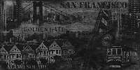 100cm x 50cm San Francisco von CLARKE,JOHN
