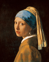 24cm x 30cm Ragazza con l`orecchino di perla von Jan Vermeer van Delft