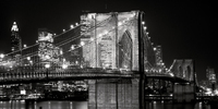 91cm x 45cm Brooklyn Bridge at Night         von Alan Blaustein
