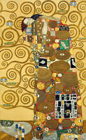 85cm x 138cm Die Erfüllung                    von Gustav Klimt