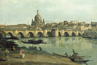 100cm x 67cm Dresden vom rechten Elbufer      von Canaletto