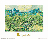 30cm x 24cm Landscapes with olive trees von VAN GOGH,VINCEN