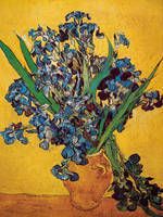 60cm x 80cm Iris in der Vase                 von Vincent Van Gogh