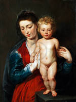 30cm x 40cm Madonna mit stehendem Kind       von Peter Paul Rubens