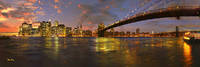 150cm x 50cm New York City at sunset          von John Xiong