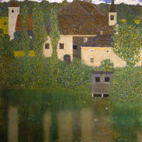 54cm x 54cm Schlosskammer am Attersee        von Gustav Klimt
