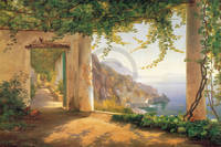 75cm x 50cm View to the Amalfi coast         von Carl Frederic Aagaard