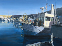 100cm x 75cm Port des pêcheurs Antibes  von Pascal Pontoire