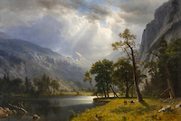 100cm x 66.67cm Yosemite Valley, 1866 von Albert Bierstadt