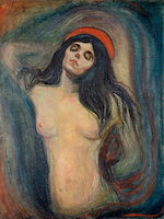 75cm x 100cm Madonna, 1894 von Edvard Munch