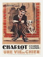 60cm x 80cm Charlie Chaplin - French - A Dog's Life, 1918 von Hollywood Photo Archive