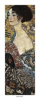 20cm x 50cm Segnora con ventaglio von Klimt, Gustav