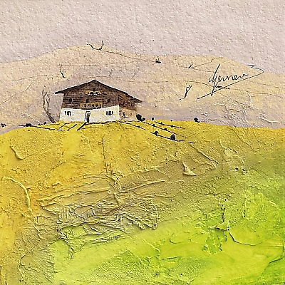 50cm x 50cm Landhaus 1 von GERNER