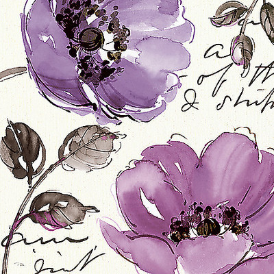 Array Floral Waltz Plum II von Pela Studio