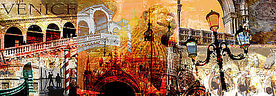 100cm x 35cm Venice von PORKAY,SASKIA