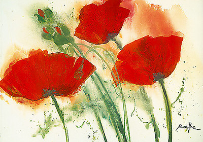 Array Coquelicots au vent I von Marthe, 