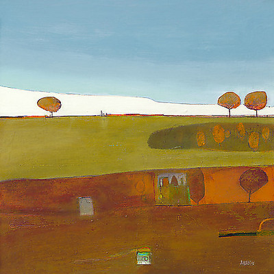 100cm x 100cm Moorland at Cartwell von Russell Frampton