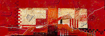 150cm x 52cm Zt.200905 (red) von Nomden, Dinie