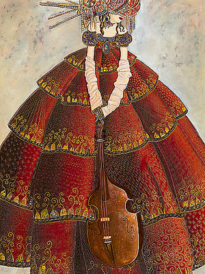 75cm x 100cm Pensée musicale von Valérie Maugeri