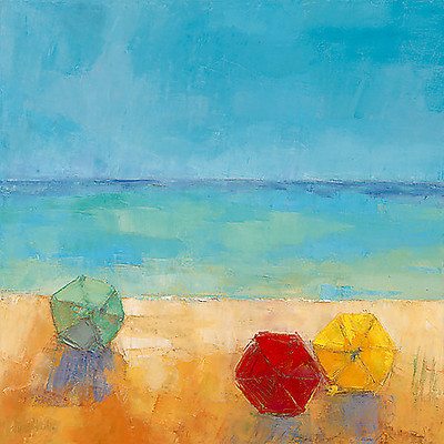 100cm x 100cm Parasols II von Régine Pivier-Attolini