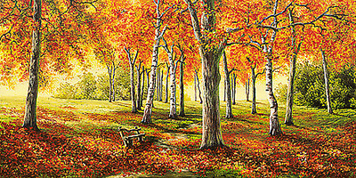 150cm x 75cm Herbststimmung von Richter, Cornelia