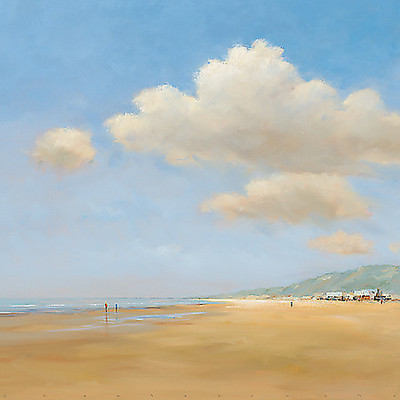 100cm x 100cm Strandwandeling von Groenhart, Jan