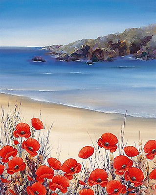 Array Poppies by the Sea von Mayes, Hilary