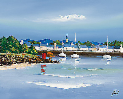 Array Port breton - Barques rouges von Frédéric Flanet