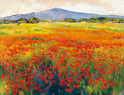 150cm x 112.5cm Amapolas III von Jesús P. Camargo