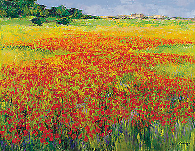 150cm x 112.5cm Amapolas IV von Jesús P. Camargo