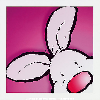 30cm x 30cm Rabbit von Jean Courtsey