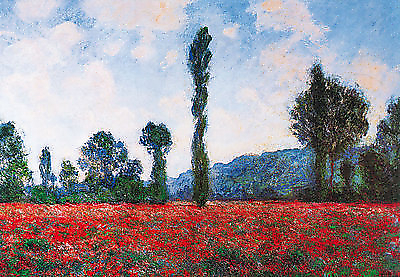 100cm x 70cm Campo di papaveri von Claude Monet