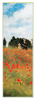 25cm x 70cm Field of Poppies von Claude Monet