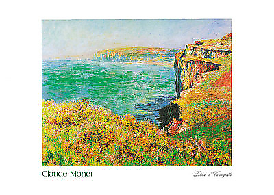 70cm x 50cm Falaise à Varengeville von Claude Monet