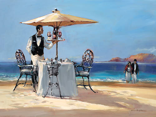 100cm x 75cm On the Beach von Brent Heighton