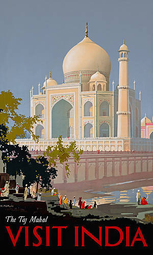 Array Visit India, The Taj Mahal von William Spencer Bagdatopoulus