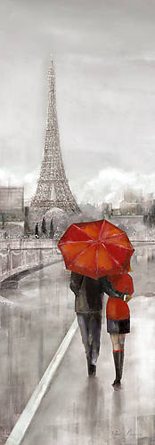 35cm x 100cm Paris Stroll von Ruane Manning