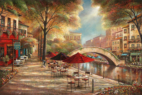 100cm x 67cm Riverwalk Charm von Ruane Manning