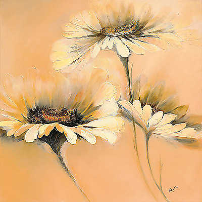 70cm x 70cm Apricot Summer I von FILATOV,ELENA