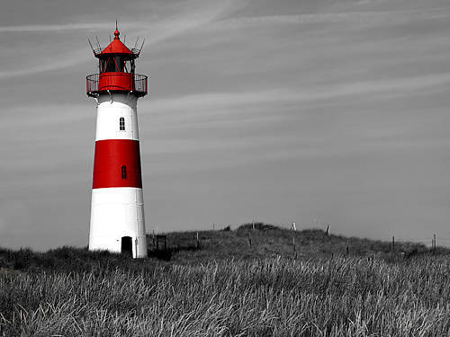 Array Leuchtturm Sylt von Rolf Fischer