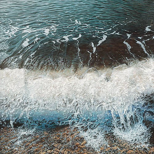 100cm x 100cm Foot Wave von Simon Royer