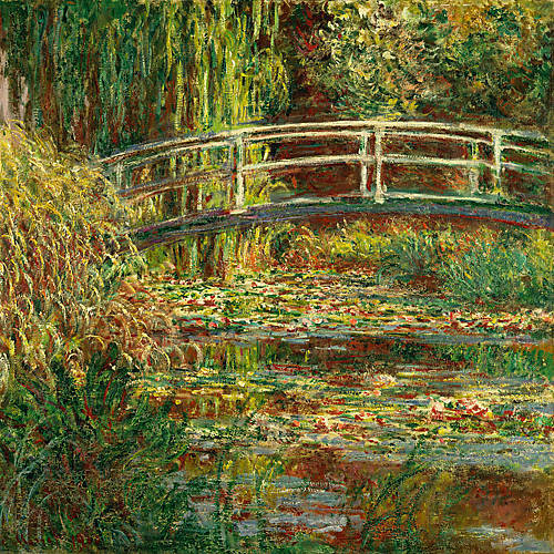 Array Seerosenteich, Harmonie in Rosa von Claude Monet