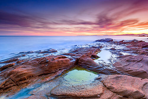 Array Coucher de soleil sur le Dramont von Arnaud Bertrande