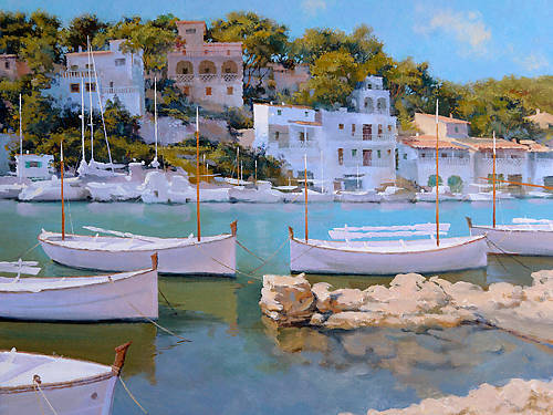 100cm x 75cm Cala Figuera 32 von Alex Krioutchkov