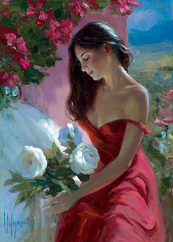 Array Lady in Red von Vladimir Volegov