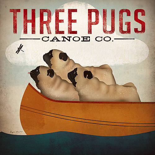 Array Three Pugs in a Canoe v.3 von Ryan Fowler