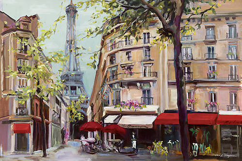 100cm x 67cm Springtime in Paris von Marilyn Hageman