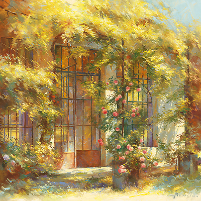 30cm x 30cm L’orangerie von Johan Messely