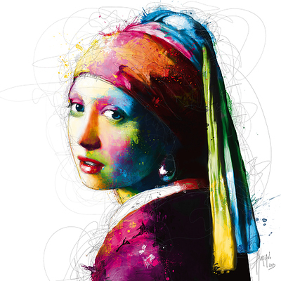 30cm x 30cm Vermeer Pop von Patrice Murciano